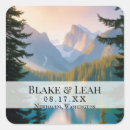 Search for lake wedding stickers Mountain