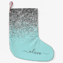 Search for teal blue christmas stockings Glam