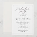 Search for classy graduation invitations Black and white