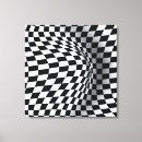 Search for optical illusion canvas prints Black white