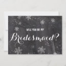 Search for christmas bridesmaid cards Snowflakes