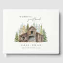 Search for wood wedding guest books Watercolor
