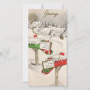 Search for mailbox christmas cards Retro