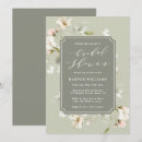 Search for green and white bridal shower invitations Bride