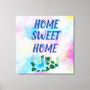Search for welcome home canvas prints Blue