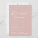 Search for blush rehearsal dinner invitations Modern