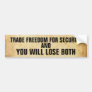 Search for security bumper stickers Freedom