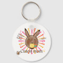 Search for rabbit rounded key rings For her