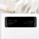 Search for floral white return address labels Gothic