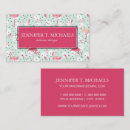Search for feathered birds business cards Initials