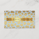 Search for giraffe business cards Gold