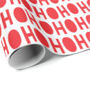 Search for ho ho wrapping paper Red
