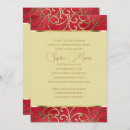 Search for swirl border invitations Gold
