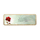 Search for stain glass return address labels Red