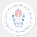 Search for monogrammed address stickers Pink