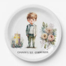 Search for first communion plates Greenery