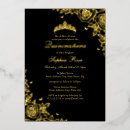Search for 5x7 gold black butterfly invitations Tiara