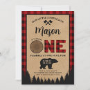 Search for buffalo plaid 1st birthday invitations Winter