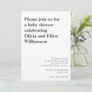 Search for black and white baby shower invitations Cute