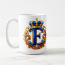 Search for letter e mugs Gold