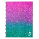 Search for purple sparkly glitter notebooks Unicorn