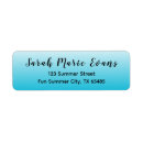 Search for ombre return address labels Blue