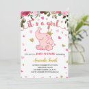 Search for girl elephant invitations Its a girl