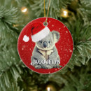 Search for cute koala bears christmas tree decorations Marsupial