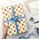 Search for gold polka dots wrapping paper Simple