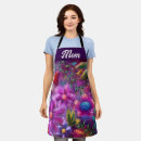 Search for purple floral aprons Whimsical