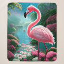 Search for tropical flamingo blankets Flamingos