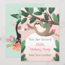 Search for sloth party invitations Cute