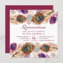 Search for peacock quinceanera invitations 15th birthday