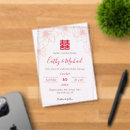 Search for red chinese wedding invitations Floral