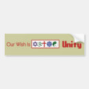 Search for unity bumper stickers World