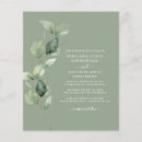 Search for emerald green and white invitations Green eucalyptus foliage