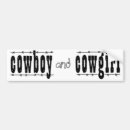 Search for cowboy bumper stickers Cowgirl