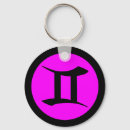 Search for gemini birthday key rings Black