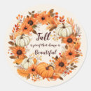 Search for fall pumpkin stickers Sunflower