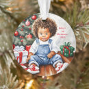 Search for african american baby christmas tree decorations Black
