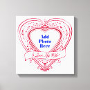 Search for wife canvas prints Red