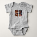 Search for dachshund baby bodysuits Cute