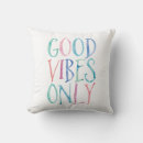 Search for good vibes only cushions Typography