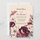 Search for burgundy and cream invitations Flower