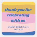 Search for yellow bridal shower stickers Thank you