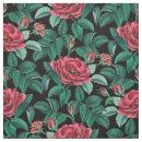 Search for vintage roses fabric Black