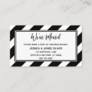 Search for new address business cards Black and white