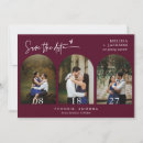 Search for burgundy save the dates Minimalist