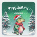 Search for christmas dinosaur stickers Xmas