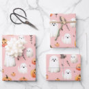 Search for ghosts wrapping paper Pattern